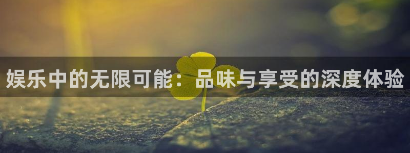沐鸣：娱乐中的无限可能：品味与享受的深度体验